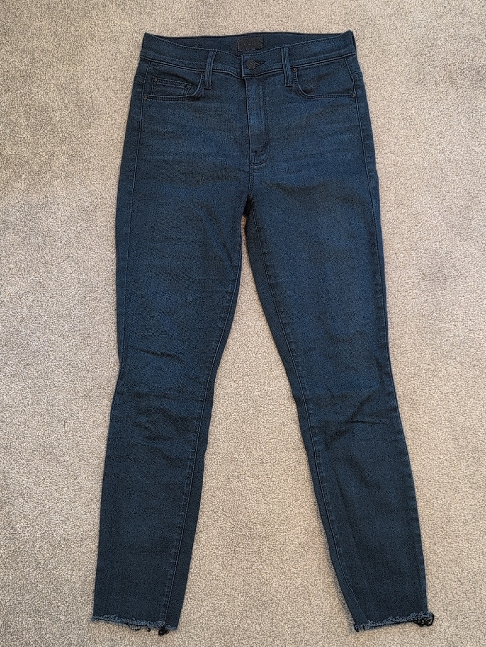 MOTHER Denim | Midnight Indigo High-Rise Skinny Jeans
